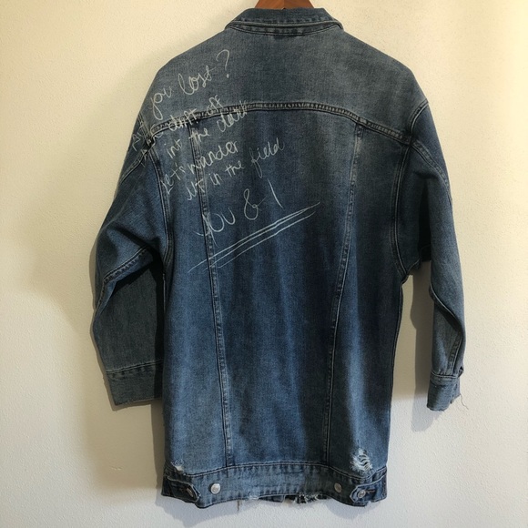 extra long jean jacket